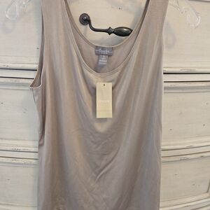 Chico's Beige/gold  Tank Top Shimmer